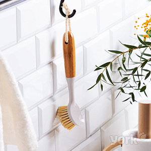 Щетка для посуды YORK ЭКО Натурал Бамбук дерево пластик 000000000001210209