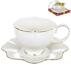 Набор чайный 12 предметов (чашка 220мл-6шт/блюдце-6шт) BALSFORD Грация Луиза подарочная упаковка фарфор 000000000001193977