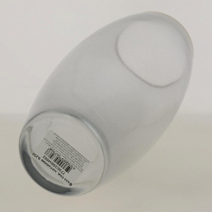 Ваза стеклянная бочка высотой 26 см, Тонировка Перламутр Металлик, золотой ободок.7736/250/rt502 000000000001191044