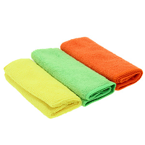 Набор тряпок для уборки Посуда Центр, 30х30 см, микрофибра, 3 шт. 000000000001157039