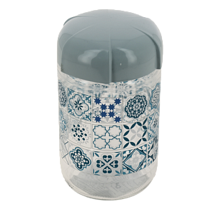 Банка 600мл RENGA Узор с пластиковой крышкой стекло 000000000001203276