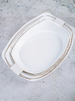 SMART CUISINE Набор форм для запекания 3шт CARINE опал Q0214 000000000001202923