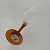 Фужер стекло для шампанского оранжевая ножка 190мл ENJOY PASABAHCE 44160OSL 000000000001199199