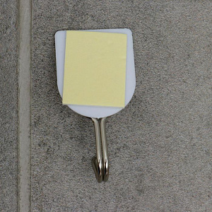 Набор крючков 6шт ДОЛЯНА Классика на липучке белый пластик 000000000001211449