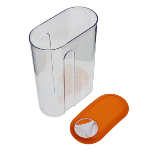 Емкость для сыпучих продуктов 1,5л PHIBO с дозатором бежевый пластик 000000000001059491