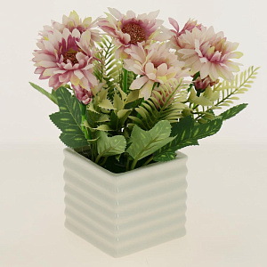 Цветок искусственный Хризантема 22см R010638 000000000001192379