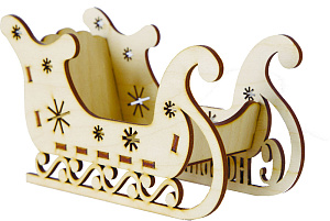 Декоратая фигура Сани С новым годом! 7,8*11,3 конструктор 143 000000000001180384