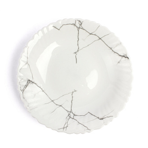 Тарелка суповая 22см FARFORELLE Мрамор стеклокерамика 000000000001216088