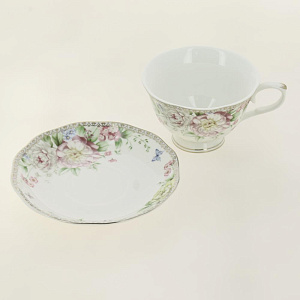 Набор чайный 12шт 250мл (6 чашек, 6 блюдец) BALSFORD МЭРИДИТ ПУ фарфор 000000000001206163