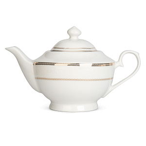 Сервиз чайный 15 предметов Анжелика с золотом фарфор 000000000001219765