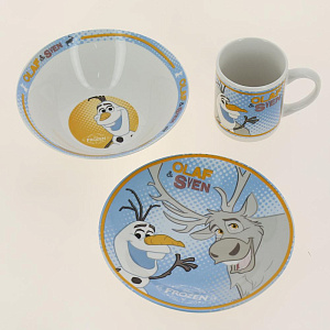 Набор детский посуды 3 предмета STOR Холодное сердце Олаф/Свен 252370/78767 000000000001193181