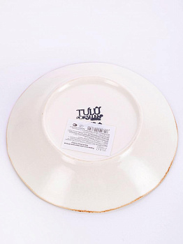 Тарелка суповая 21см TULU PORSELEN Reactive milky фарфор 000000000001212911