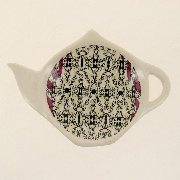 Набор подставок6шт под чайные пакетики керамика Дхарави подарочная упаковка Elrington KR-SCG057-1157 000000000001197956