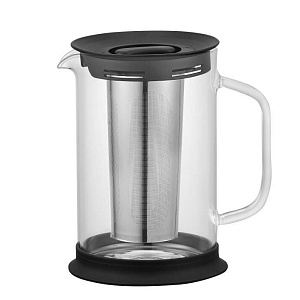 Чайник заварочный 1,5л CRISTELLE Elegant металический фильтр стекло 000000000001203327