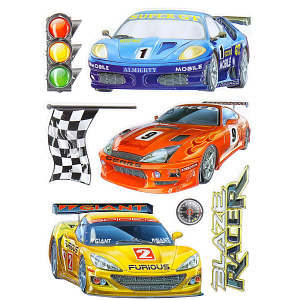 3D стикеры Спортивные машины Room Decoration 000000000001127321