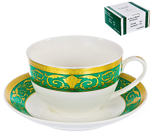 Чайная пара чашка фарфор 240мл/блюдце подарочная упаковка Эстелла Balsford Восточные сказки123-16016 000000000001197872
