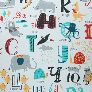 КПБ Этель 1,5сп "Алфавит" 143х215см, 150х214см, 50х70см-1шт 100 % хлопок, бязь, пл.125г/м2, 4154898 000000000001200105