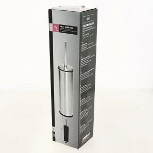 Ёрш для унитаза из нержавеющей стали белый корпус серая вставка PRIMANOVA M-E42-01-07 000000000001201706