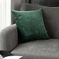 Наволочка декоративная 45х45см DE'NASTIA на молнии зеленый велюр меланж полиэстер