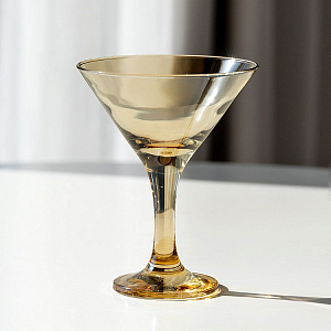 Бокал для мартини 190мл DE'NASTIA Радуга медовый стекло 000000000001219956