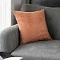 Наволочка декоративная 45х45см DE'NASTIA на молнии темный коралл шенилл полиэстер