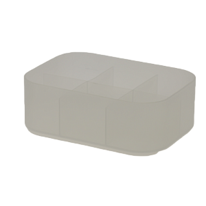 Бокс д/хранения косм.принадлежностей ASTY белый, полипропиленSWP-0950WH 000000000001192312