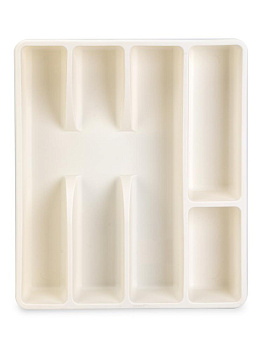 Лоток для столовых приборов 31,7x26,5x6,3см белый полипропилен 000000000001229339