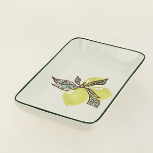 Блюдо сервировочное 18х11см CERA TALE Лимоны глазурованная керамика 000000000001207950