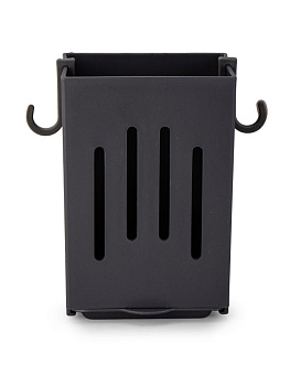 Подставка для столовых приборов 8,5х6х12,8см серый пластик 000000000001228328