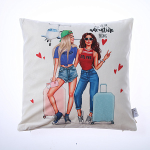 Наволочка декоративная Этель "Adventure" 40х40см, 100% полиэстер 4778564 000000000001200174