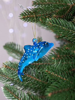 Украшение декоративное Дельфин 10,7см DARLENS стекло 000000000001209976