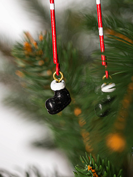 Декоративное украшение Санта/Снеговик с ногами 21х6см MANDARIN железо окрашенное 000000000001209315