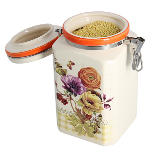 Банка для сыпучих продуктов Элегия Коралл, 1100мл 000000000001119126