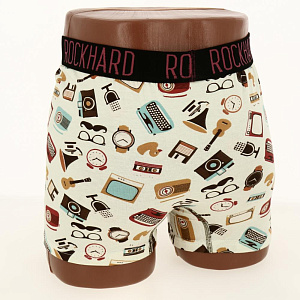Трусы мужские Rockhard BOXERS L микс принтов 95%хлопок 5%эл 000000000001190386