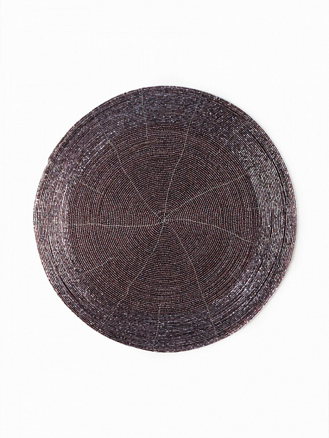 Салфетка сервировочная 35см DE'NASTIA вишневый бисер 000000000001229581