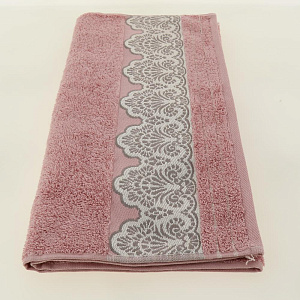 Полотенце 50х90см CLEANELLY Сальвьетта махровое плотность 460гр/м розовый 100% хлопок ПЦ2601-3025,438 000000000001198596