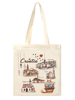 Сумка-шоппер 40х37см с принтом ST полиэстер/хлопок 000000000001227180