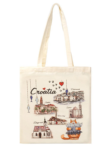 Сумка-шоппер 40х37см с принтом ST полиэстер/хлопок 000000000001227180