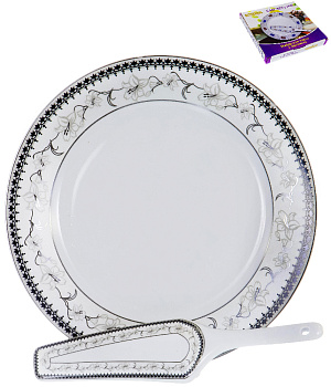 Набор для торта 2 предмета (блюдо 30см/лопатка) GUTERWAHL Венера киффа фарфор 000000000001205654