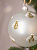 Декоративное украшение на елку Шар №5 D9,5см БИРЮСИНКА Пчелы белый стекло 000000000001207649