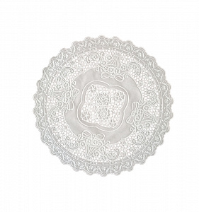 Салфетка Niklen кружевная виниловая круглая диам. 30см, белая 000000000001182614