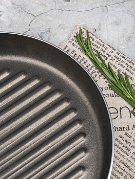 Сковорода Гриль 26см ПОСУДА ЦЕНТР антипригарное покрытие алюминий 000000000001190905