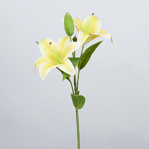 Цветок искусственный 57см ветка Лилия пластик 000000000001209151