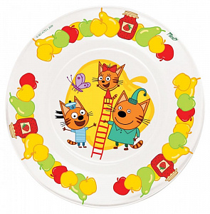 Набор посуды детский стекло Три кота фрукты,КРС-970 000000000001193698