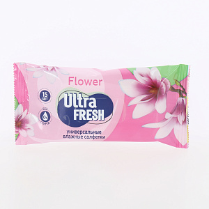 Влажные салфетки 15шт ULTRA FRESH 000000000001216721