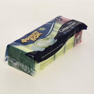 Губки 5шт Фрекен БОК Симфония пенополиуретан абразивная фибра 15105800 000000000001053947