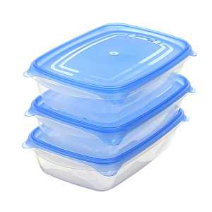 Набор контейнеров Трио Dare Plastic, 0.7л, 3 шт. 000000000001057998