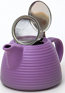 Чайник 700мл Elrington ФЕЛИЧИТА фильтр матовый фиолетовый подарочная упаковка керамика 109-06094 000000000001203897