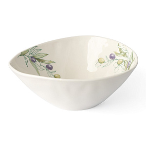 Салатник 22x20x8,5см/1,1л DE'NASTIA Оливки фарфор 000000000001217740