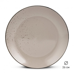 Набор столовой посуды 16 предметов мокко глянец керамика 000000000001219908